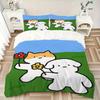 3pcs Cat Flower Bedding Set, Breathable and Soft, Suitable for All Seasons, Ideal for Home Use, Suitable for Bedroom Decor 21179