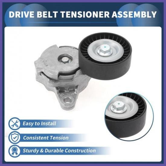 Belt Tensioner For Ford F-150 2.7L V6 15-24 No.FL3Z6A228A Metal 1 Pc