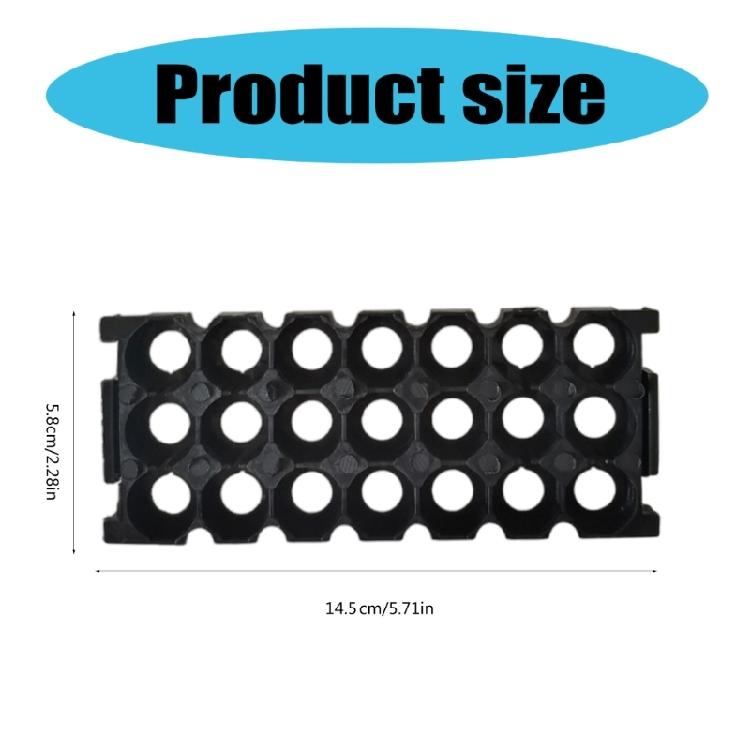 18650 Lithium Cell Battery Holder Case 18650 3x7 Slot Batteries Bracket Shcokproof Plastic Cylindrical Battery  Rack