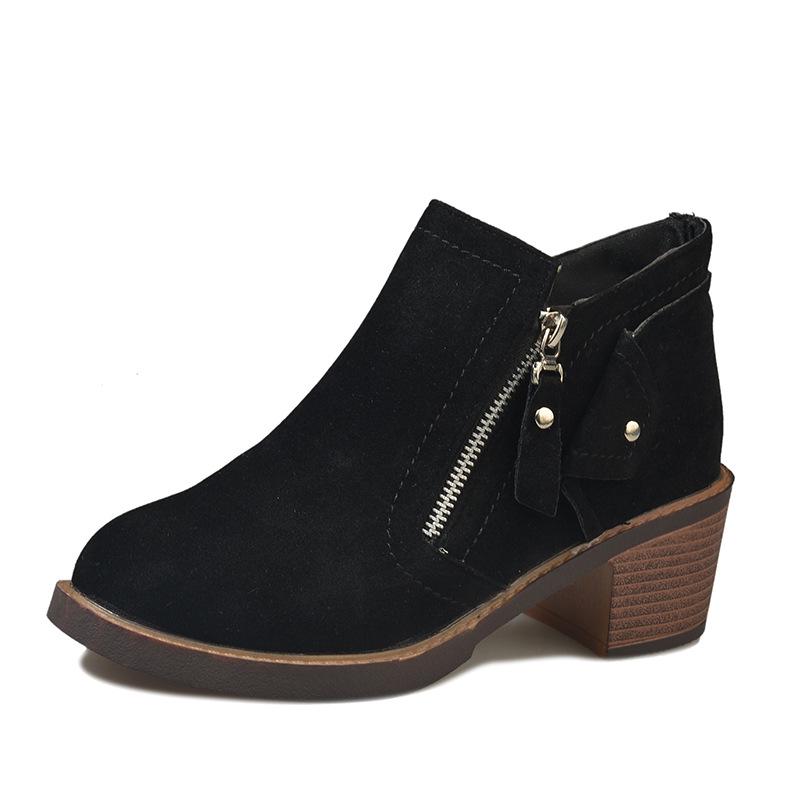 Damen Stiefeletten Damen Schuhe Damen Niedrige Blockabsätze Pumps Matin Schuhe Frühling Herbst Stiefeletten Zapatos Mujer Vintage 365