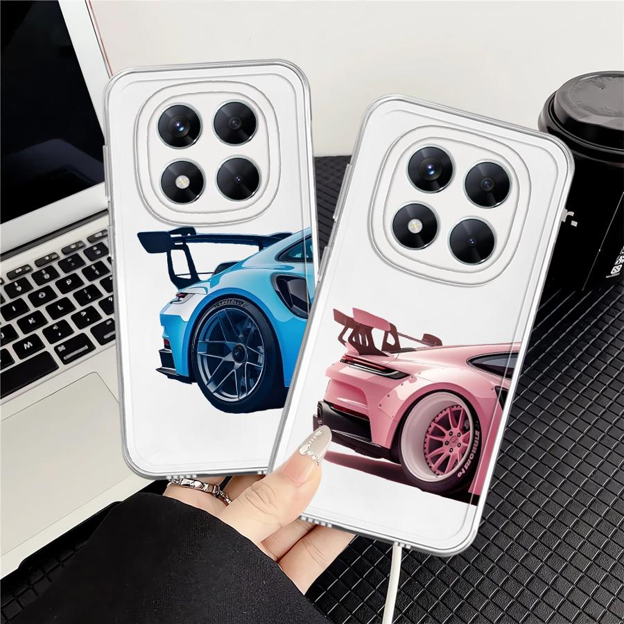 Cool Car Case for Xiaomi Redmi Note 14 Pro Plus 11S 12S 10S Note 13 13C A4 14C 11 12 9 10 Soft Phone Cover