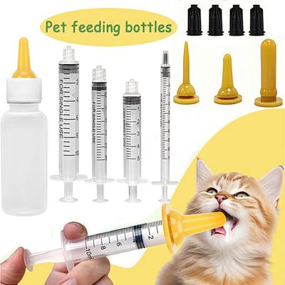 14dílná sada krmných dudlíků pro domácí mazlíčky, vhodná pro koťata, štěňata, králíky, veverky, křečky