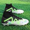 35-47 Botas de fútbol altas para hombres, zapatos de fútbol de cuero con clavos largos de gran tamaño, zapatos de fútbol para niños