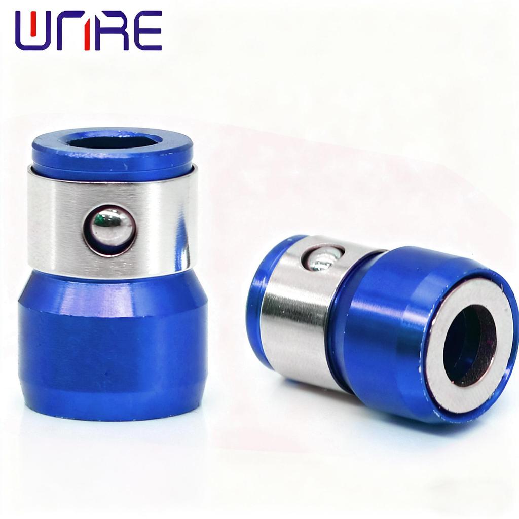 Enhanced Magnetic Anti-Slip Ring for Hand Drills: Magnetized, Hardened, with Detachable Bits and Bead-Locking Tech