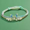 Iridescent Dragon Boat Festival Butterfly Bracelet: Handmade Five-Color Rope for Couples and Best Friends