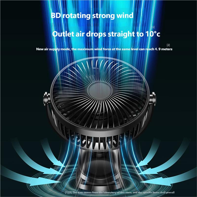 HOMEFISH 6-Inch  Clip Fan Ultra Quiet Brushless Desktop Electric Small Fan Large Wind Power Mini Portable Cross-Border Wholesale
