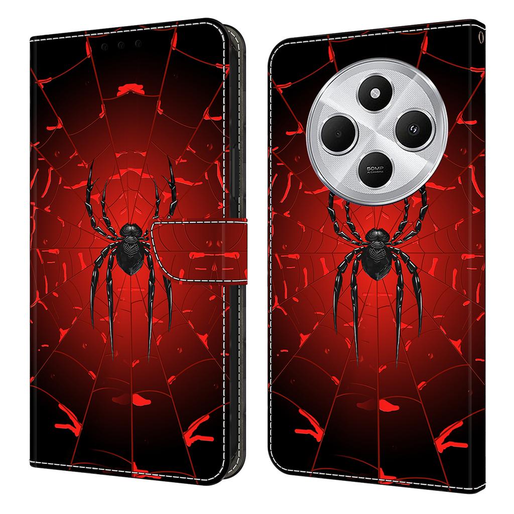 Wallet Case For Xiaomi Poco C75 4G/Redmi 14R 5G/14C 4G Pattern Printing PU Leather Flip Stand Phone Cover