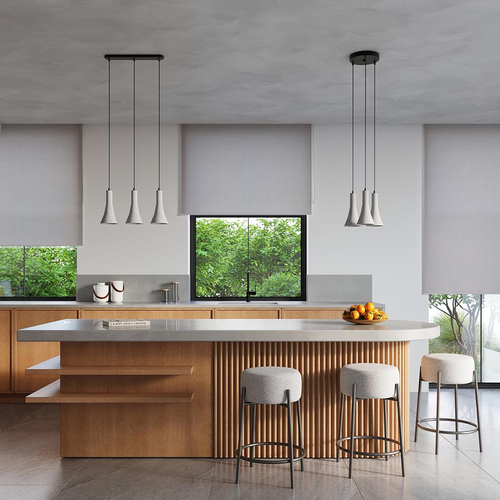 Lampa Wisząca Mirage 1 E14 Szary Beton Lumilo 12.171.23