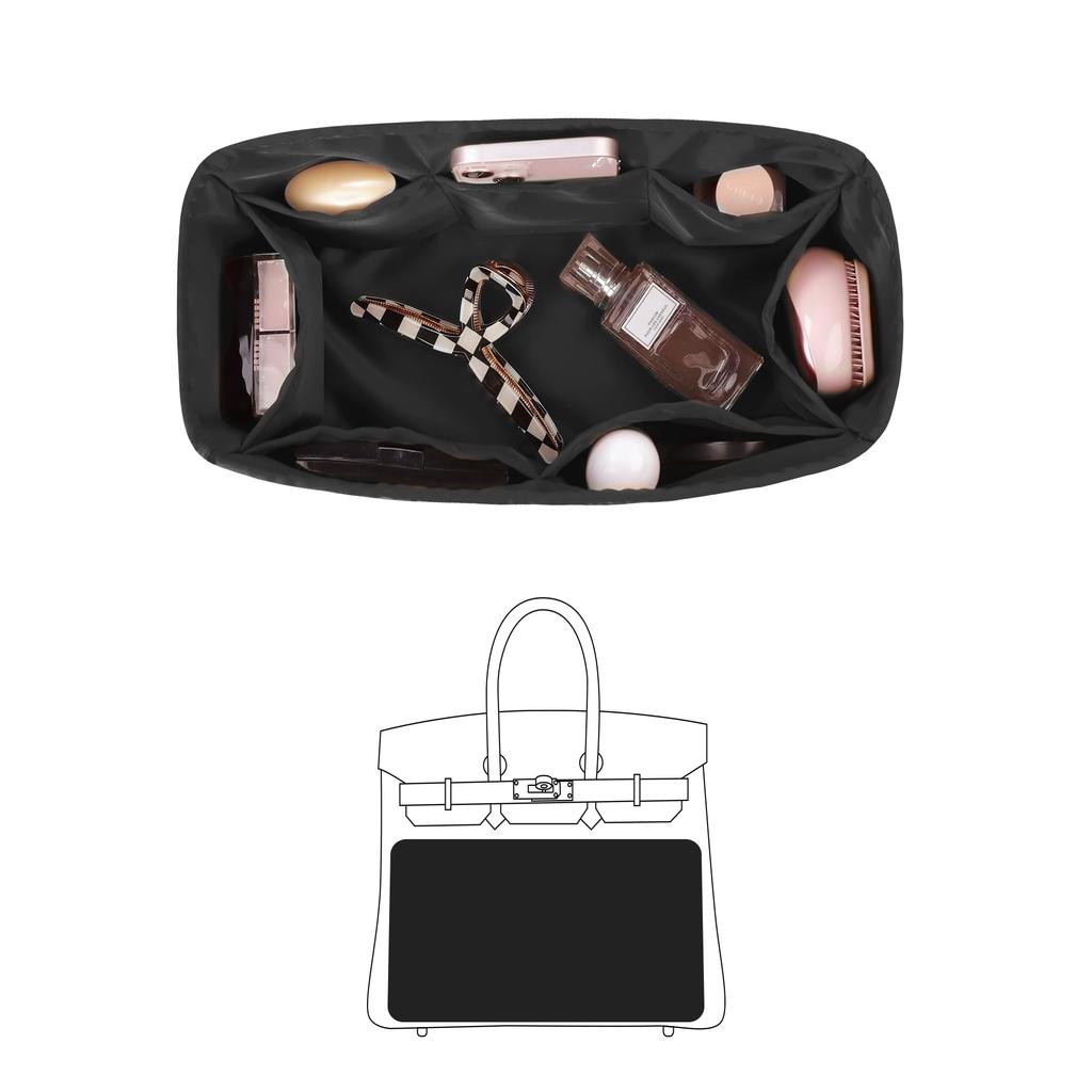 KINGS IN BAG Satin Bag, Lightweight, Shape-Retaining, for Haute Couture (Black, for Haute Couture 40)