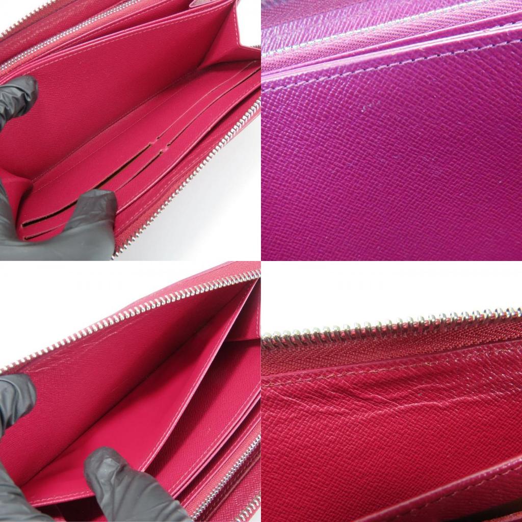Used LOUIS VUITTON Purse Zippy wallet M61858 Epi Leather Fuchsia Bordeaux Zip Around