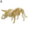 Funny 3D Simulation Dinosaur Skeleton Puzzle DIY Wooden Educational Toy for Kids
