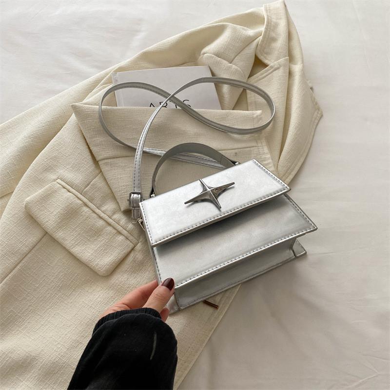 Chic Street Style Small Crossbody Bag For Women Trendy 2024 Pu Leather Handbag