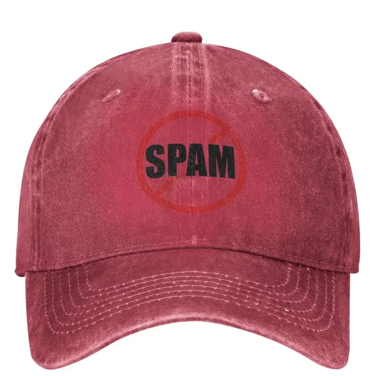 

Spam Pattern Casual Baseball Cap Mailbox Logo Running Hippie Hip Hop Hats Summer Wholesale Unisex Adult Stylish Snapback Cap One Size
