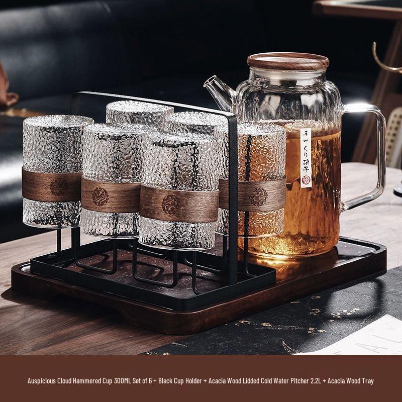 

Jiakangming Chinese Retro Heat-Resistant Glass Cup Set