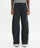 Keuleogsi Side Lace-Up Wide Pants Charcoal