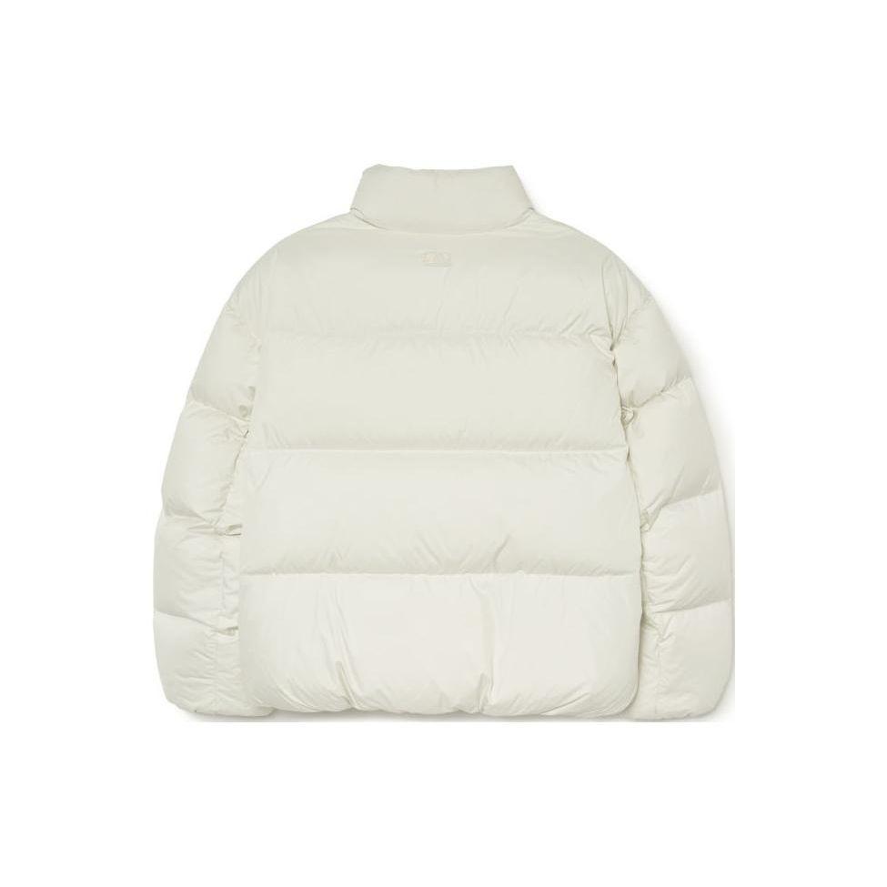 MLB Stand Collar Comfortable Warm Bread Down Jacket Unisex Jacket Cream 3ADJB0736-50CRS