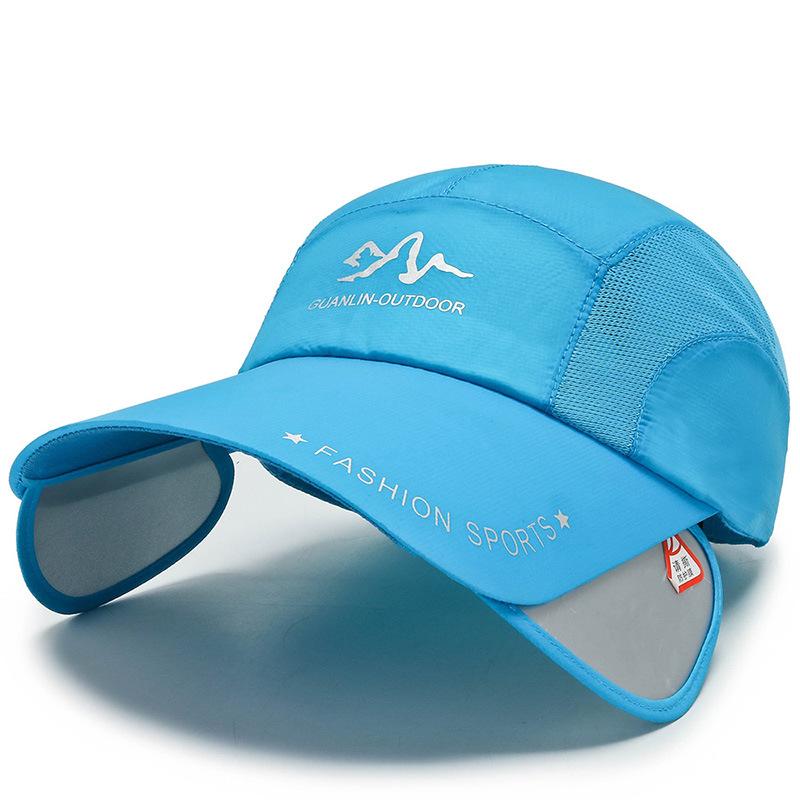 Hat Spring Summer Men's Shade Baseball Cap Sports Casual Women's Trendy Hat Brim Stretch Baseball Cap Cap