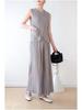 Spring/Summer 2026 Miyake High-End Pleated Korean-Style Slimming High-Waisted Wide-Leg Pants