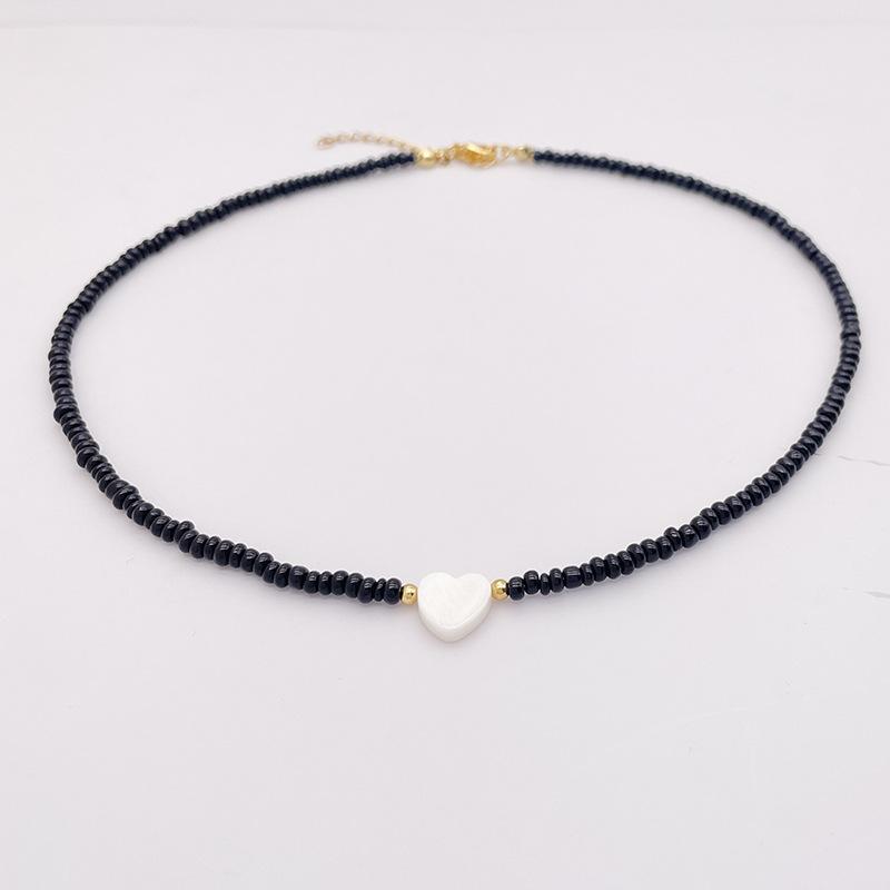 1 шт. Новое ожерелье-чокер в виде сердца с натуральной ракушкой для девочки — фото 9