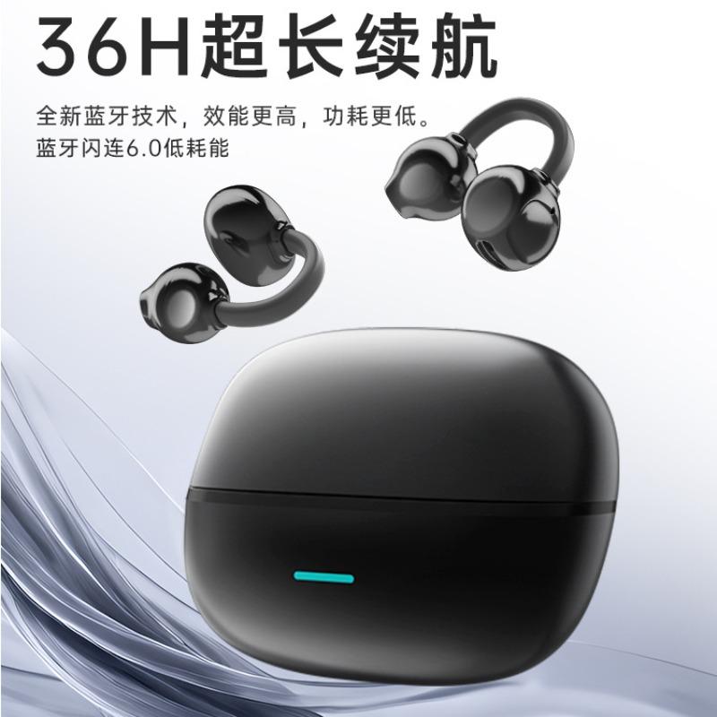 The new clip-on ear Bluetooth headset is not in the ear, and the long battery life and noise reduction are suitable for Huawei private mode.