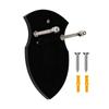 Decorative Wall Mount Hanger for Collectibles, Shield Shape ABS Plaque Vertical Display Swords Rack with Installation Hardware Medieval Decors