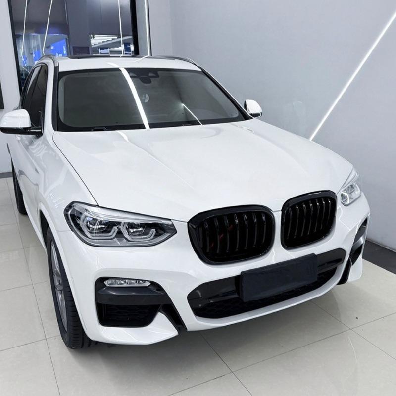 Single Double Line Front Kidney Grille For BMW X3 X4 G01 G02 2018-2021 Bumper Grill Upgrade Exterior Trim Car Styling Accessorys