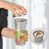 Portable 16/24 Oz Salad Glass Jars Leak-Proof Wide Mouth Salad Container Sealed with Sauce Cup Mason Jar Travel