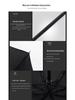 Men's Extra Large Solid Color Automatic Folding Umbrella - Self-Opening & Closing, Three-Fold Design, Sun & Rain Protection, Ideal for Business.