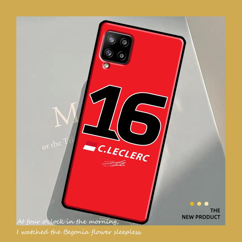 Capa Charles Leclerc 16 F1 para Samsung Galaxy A54 A34 A13 A23 A33 A53 A73 A12 A22 A32 A52 A51 A71 A14