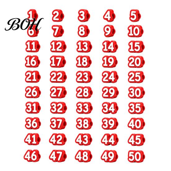 Classroom Pencil Organizer 1-20/1-30/1-50 Numbered Toppers, Reusable Labels Identification System for Teachers, Tracking Markers School Organization