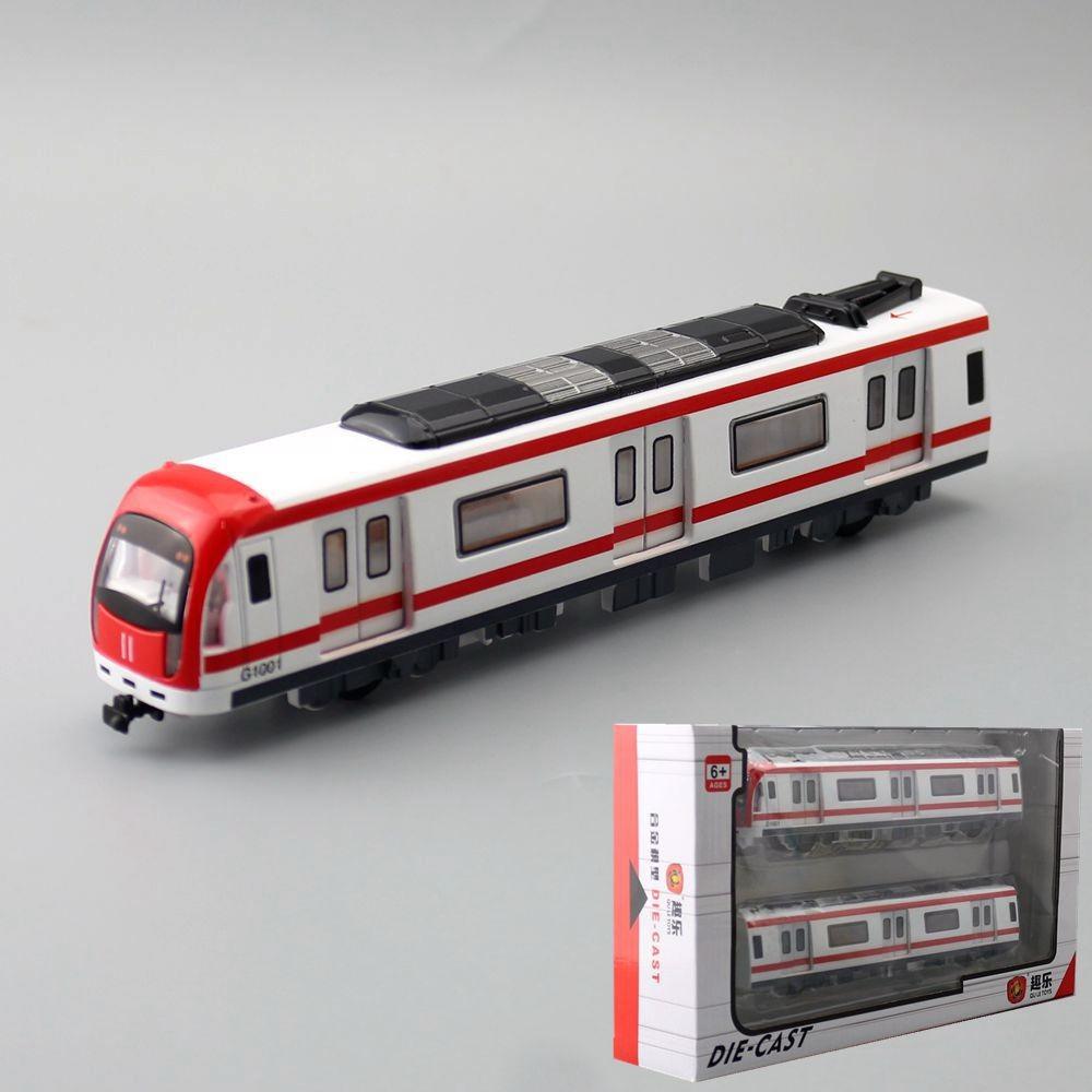Metro Transit Rail Trains Model Toy Set With Light Sound Effects For Kids Gift
