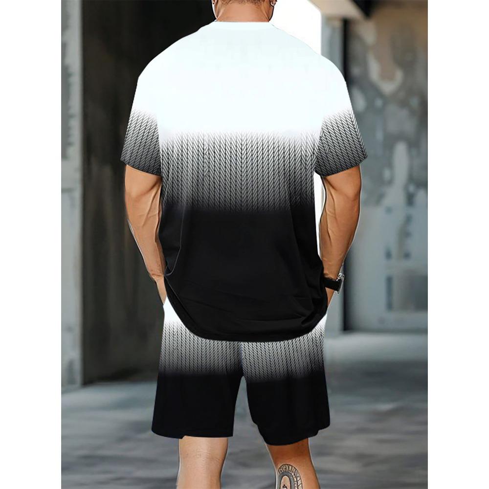 Comfortable and Breathable Men's 1983 Badge Printed Sports Set