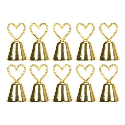 10 unidades Portanúmeros de mesa Estilo Europeo Innovadores Portatarjetas de lugar con forma de campana para Evento