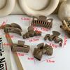 Popular Coffee Black Beige Hair Clip Frosted Large Hair Claw Crab Clips Acrylic Hairpins Geometric Shark Clip