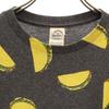 DELTA Taco Print Short sleeve T-shirt M Charcoal gray Men's Used