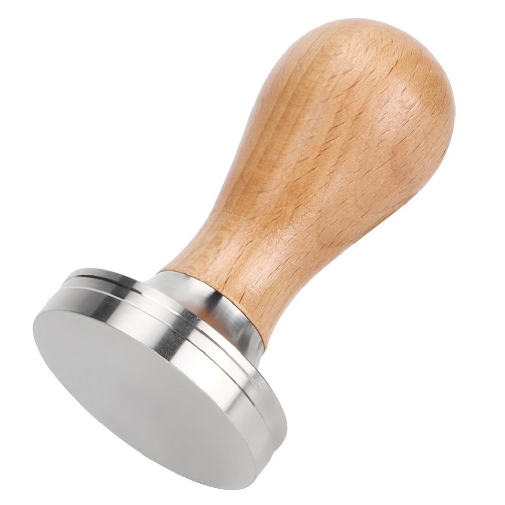 Wooden Handle Espresso Tamper Stainless Steel Stainless Steel Tamper Coffee Making 51mm