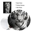 Black and White Cub Prints Modern Wild Animal Poster Colorful Tiger Wolf Canvas Painting Large Living Room Bedroom Home Decor