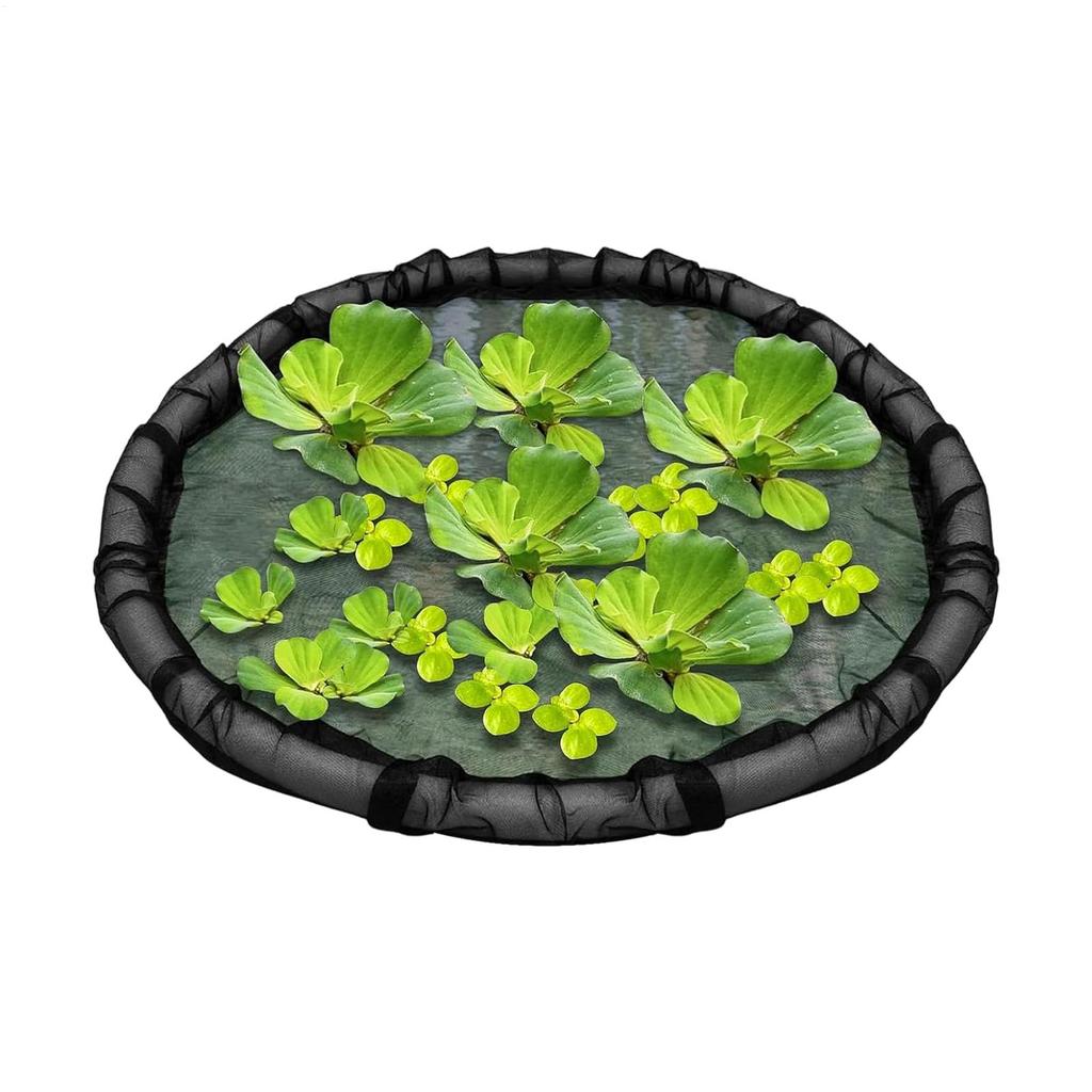 45cm Schwimmende Flora Fischbarriere Feines Netz Schwimmendes Teichpflanzengehege mit Hebering Runder Schutz-Schwimmendes Pflanzengehege