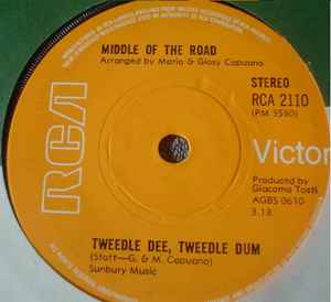 

7inch Record MIDDLE OF THE ROAD Tweedle Dee Tweedle Dum RCA2110 RCA Victor 1971 UK Pop Used