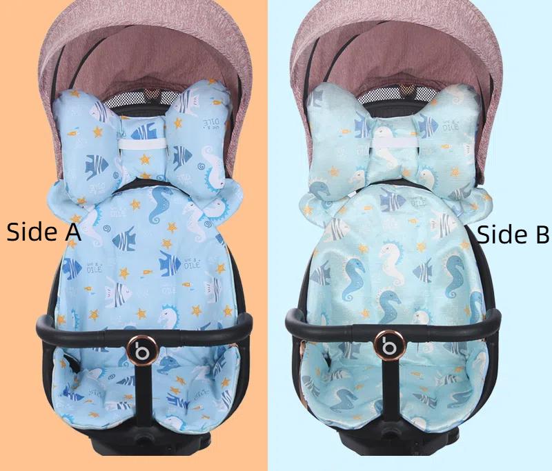 Baby Stroller Mat Baby Baby Artifact Baby Dining Table Stroller Cotton Cushion Cushion Warm Four Seasons Mat Universal