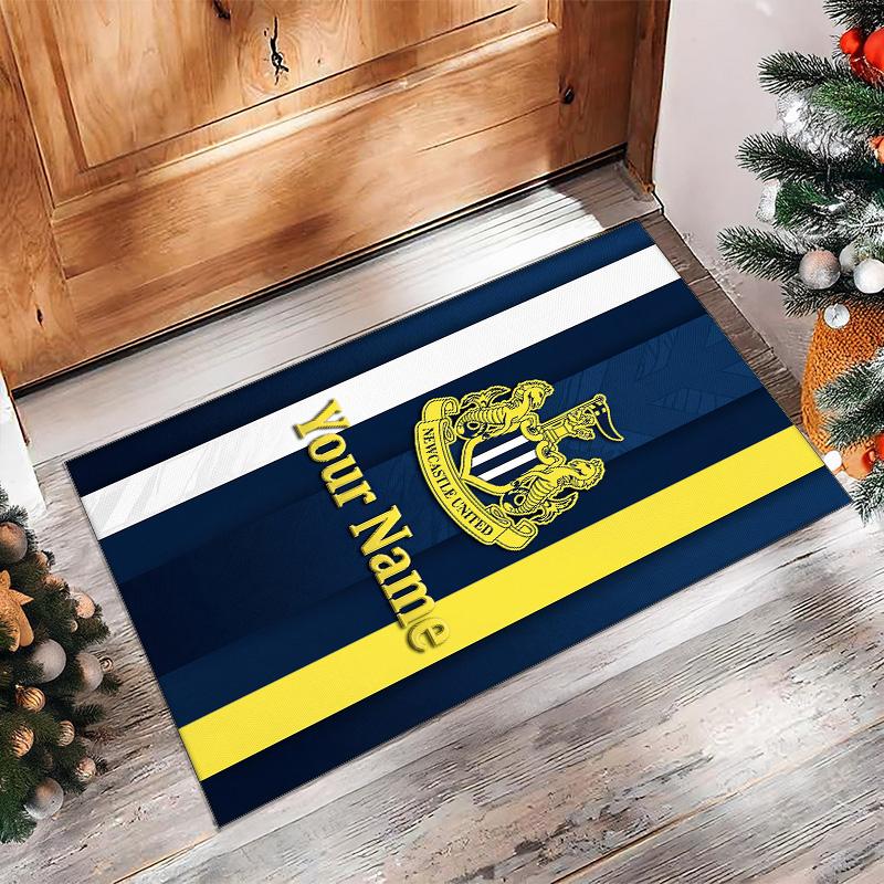 Newcastle United FC Printed Crystal Velvet Rug Non‑Slip Crystal Velvet Carpet For Sofa Bedroom Indoor Home Decoration