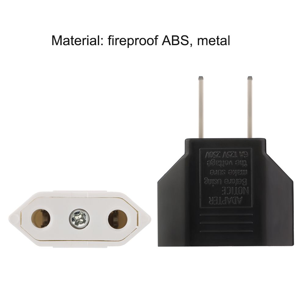 1PC AC Outlet EU To US Electric Plug Converter US To EU Plug Adapter EU Plug Adapter Power Adapter
