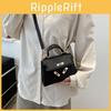 Retro Casual Elegant Handbag Women's 2024 New Korean Version Commuter Small Square Bag Fashion Single Shoulder Bag