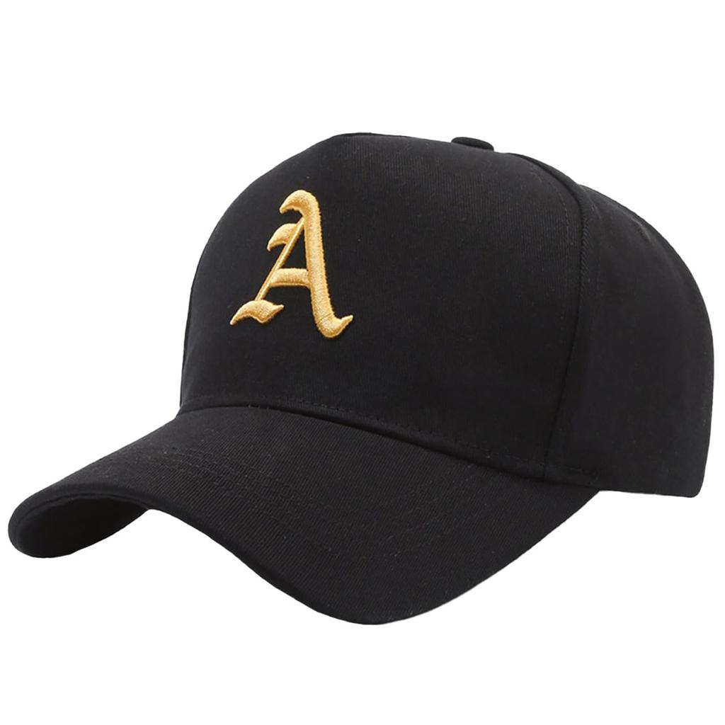 Embroidered Cotton CZA164 [White Fang] Hat, Cap, Large, Simple, Stylish, Casual, Men's, Women's, (Black Gold)