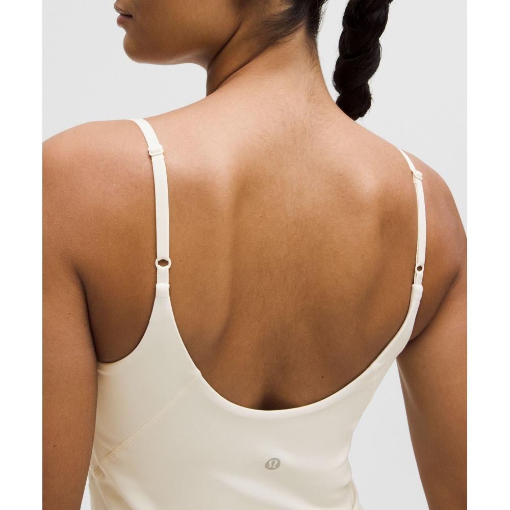 Lululemon Align Cintura Comprimento Cami Tank Light Suporte CD Copa Luz Marfim