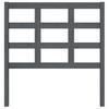 Headboard Grey 95.5x4x100 Cm Solid Pine Wood