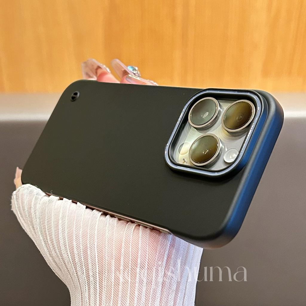 Anwendbar auf iPhone 16 Weiche und dünne magnetische Saug-Handyhülle mit Kreis Apple 15 Rahmenlose ultradünne PC-Schutzhülle mit Bare-Metal-Gefühl