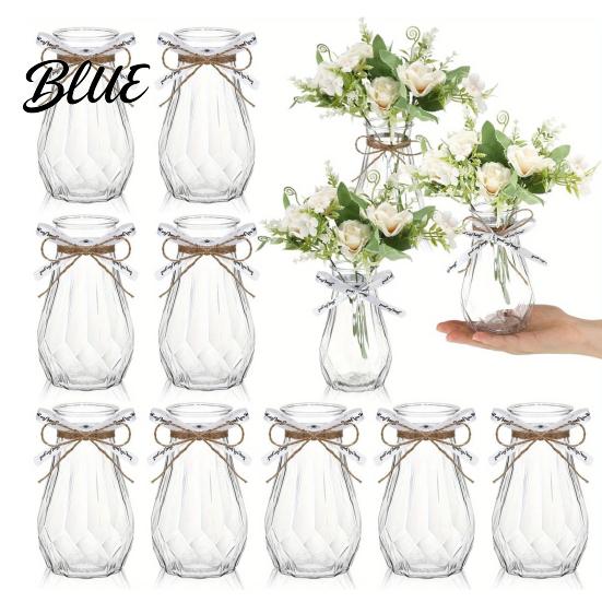 Vază transparentă pentru flori Plastic Boboc Decorativ Floare Plantă Suport elegant Piesa centrală modernă