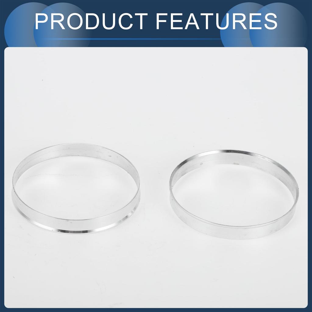 INFINAUTO Hub Centric Rings 72.6mm Inner To 74.1mm Outside Diameter Vehicle Wheel Hub Rings Aluminum Alloy 4pcs