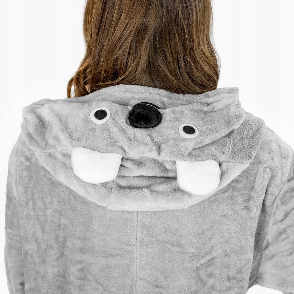 Jednodílný kostým Koala Pánské pyžamo Dárek pro manžela Kigurumi Kombinéza Zimní M Jednodílný kostým Koala - S